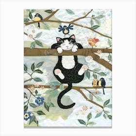 Cat In The Tree Canvas Print