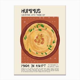 Hummus Canvas Print