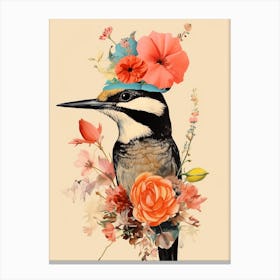 Bird With A Flower Crown Chimney Swift 2 Canvas Print