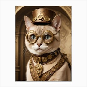 Steampunk Cat 8 Canvas Print