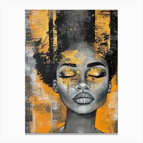 Afro Girl 42 Canvas Print