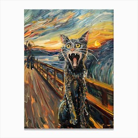 Scream Cat Canvas Print