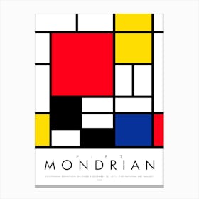 Mondrian Centennial Canvas Print