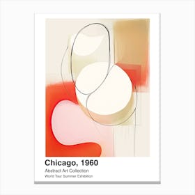 World Tour Exhibition, Abstract Art, Chicago, 1960 4 Canvas Print