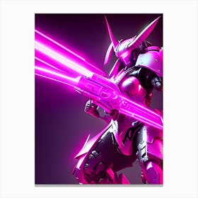 Pink Robot Diablo Canvas Print