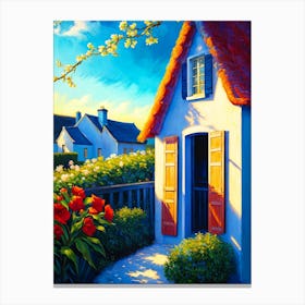 House In The Garden Canvas Print