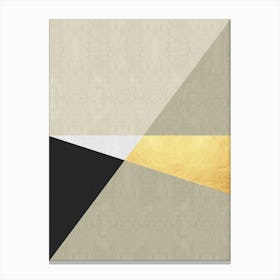 Golden geometric stroke 6 Canvas Print