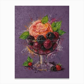 Berry Sundae Canvas Print