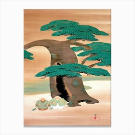 Noh Scene Takasago (1920s), Kamisaka Sekka Canvas Print