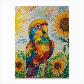 Colorful Parrot 17 Canvas Print