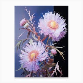 Floral Illustration Asters 4 Canvas Print