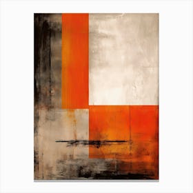 Orange Tones Abstract Painting 4 Canvas Print