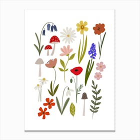 Forest Flowers Canvas Print