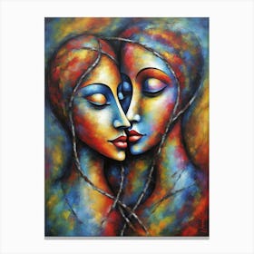 Female Secret Lovers Canvas Print