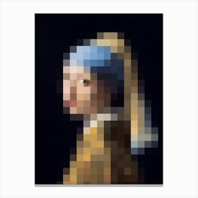 Seeyou #4 Girl With The Pearl Earing Canvas Print