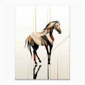 Horse Minimalist Abstract 4 Canvas Print