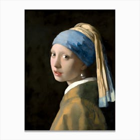 Johannes Vermeer’s Girl with a Pearl Earring Canvas Print