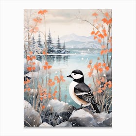 Winter Bird Painting Bufflehead 1 Canvas Print