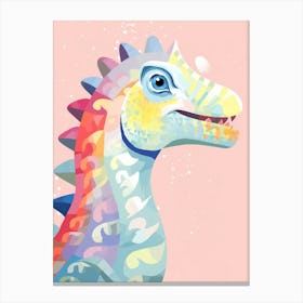 Colourful Dinosaur Lambeosaurus 1 Canvas Print