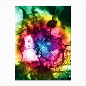 Watercolor Abstraction Deep Space Perspective Canvas Print