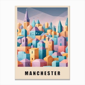 Manchester City Low Poly (7) Canvas Print