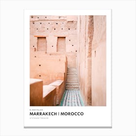 Coordinates Poster Marrakech Morocco 2 Canvas Print