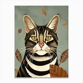 Autumn Cat 2 Canvas Print