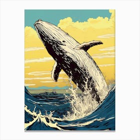 the whale Canvas Print