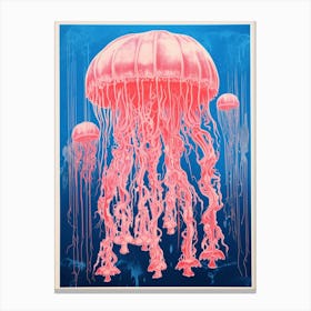 Turritopsis Dohrnii Importal Jellyfish Pop Art 1 Canvas Print