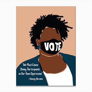 Stacey Abrams Canvas Print