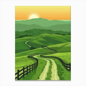 Road In The Countryside 1 Canvas Print