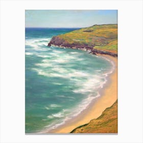 St Ives Bay Cornwall Monet Style Canvas Print