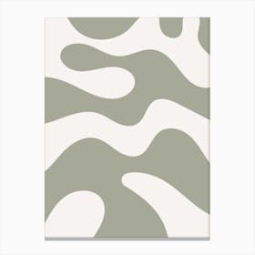 Sage Minimalist Abstract 1 Canvas Print