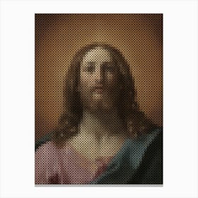 Bust Of Christ (Salvator Mundi) – Guido Reni (Italian, 1575 1642) Canvas Print