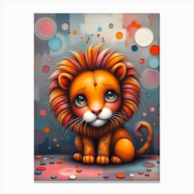 Whiskers' Colorful Adventure: A Baby Tigers Tale Canvas Print