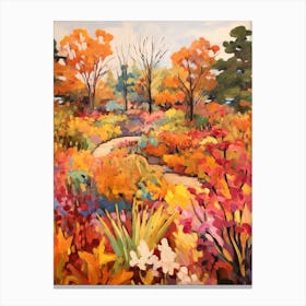 Autumn Gardens Painting Leu Gardens Usa 2 Canvas Print