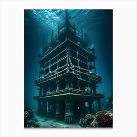 Underwater House-Reimagined 3 Canvas Print