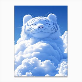 Tiger In Clouds Canvas Print