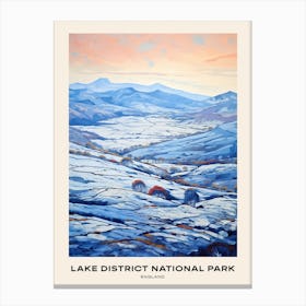Lake District National Park England 3 Poster Canvas Print
