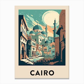 Cairo Vintage Travel Poster Canvas Print