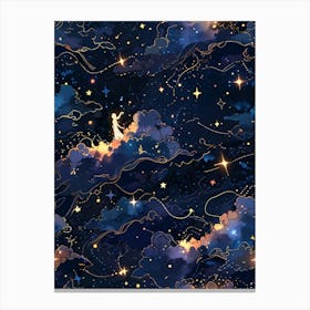 Starry Night Wallpaper 1 Canvas Print