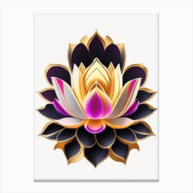 Lotus Flower, Buddhist Symbol Fauvism Matisse 2 Canvas Print