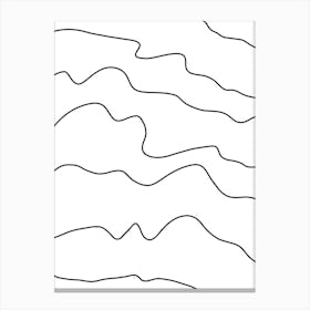 Wavy Lines 16 Canvas Print