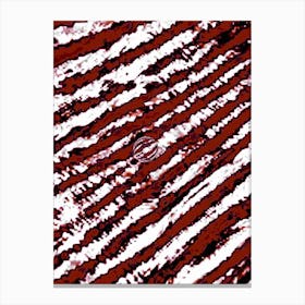 Red And White Stripes 2 Canvas Print