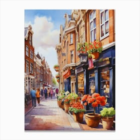 Amsterdam Street Canvas Print