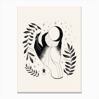 Moon Witch Canvas Print