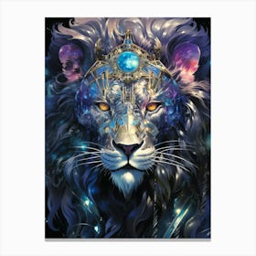 Space Lion Canvas Print