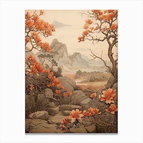 Japanese Stewartia Victorian Style 1 Canvas Print