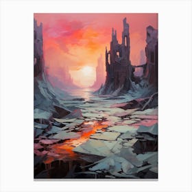 Ruined Abstract Minimalist 2 Canvas Print