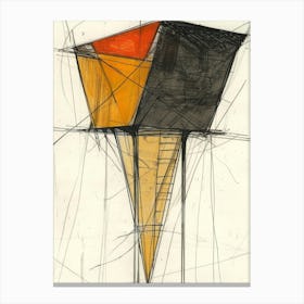 'Concrete Pyramid' Canvas Print